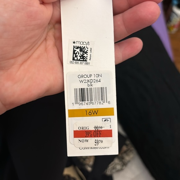 Calvin Klein Black Work Trousers Business Pants Size 16W - Picture 5 of 5